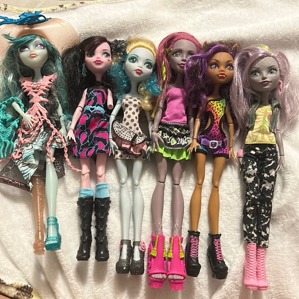 Monster high doll lot of 6